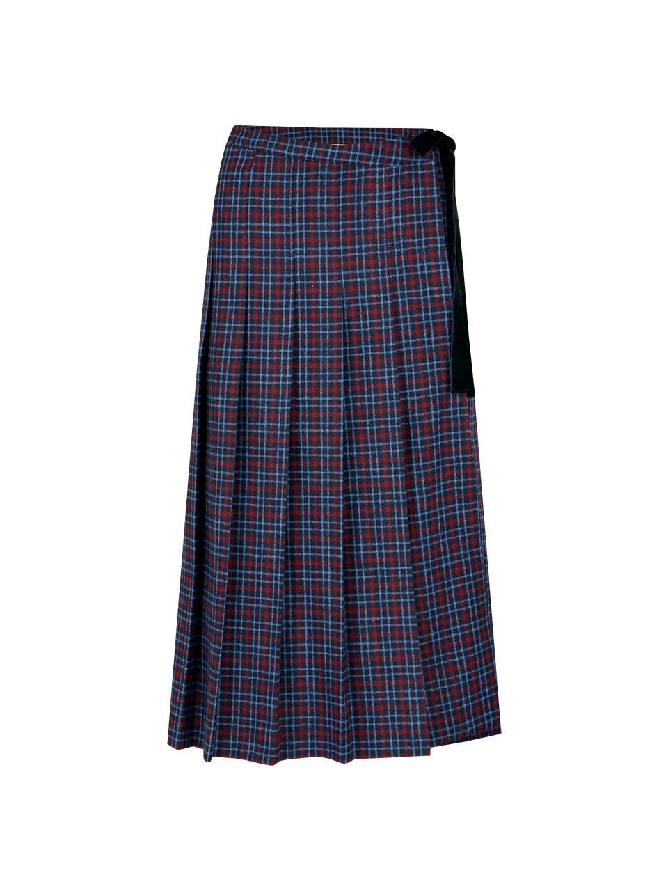 pleats wrap skirt